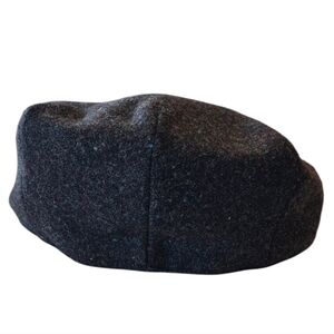 Botvela Tweed Flat Cap, Small, Grey.